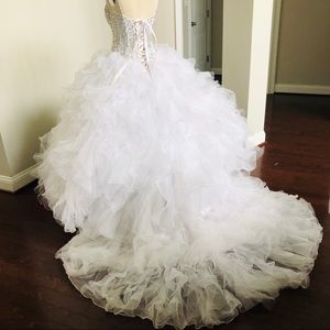 Mori Lee Beaded Ruffles Galore Wedding Dress